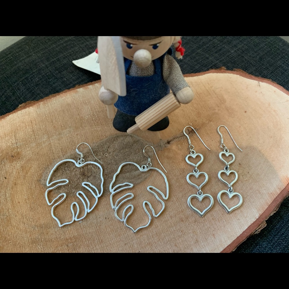 Two Silver Foxy Originals Earrings made in Canada